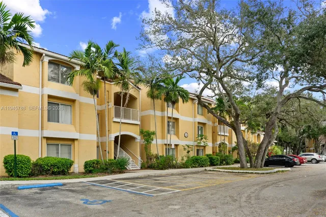a view of a building with a street