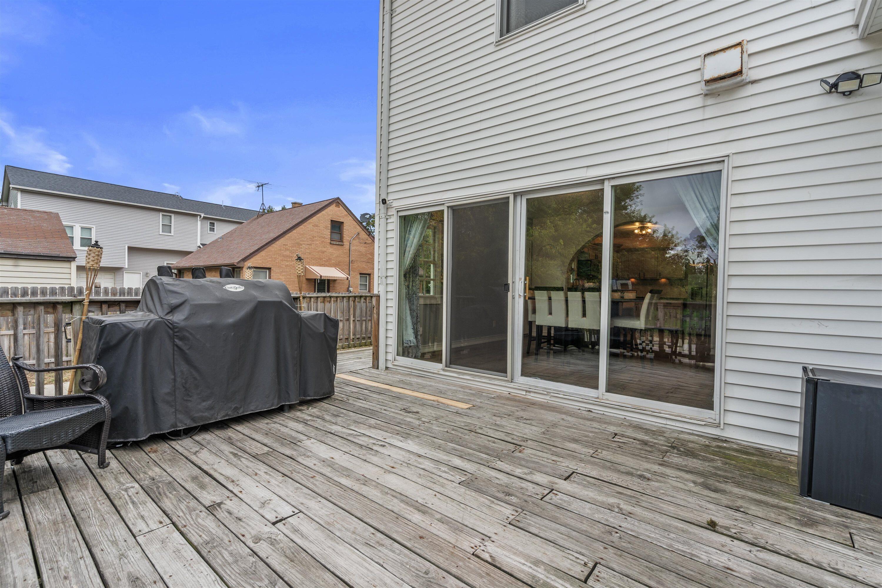 4353 South 5th Street Milwaukee, WI 53207 - Photo 44 of 61 Huge Deck off Dining Area