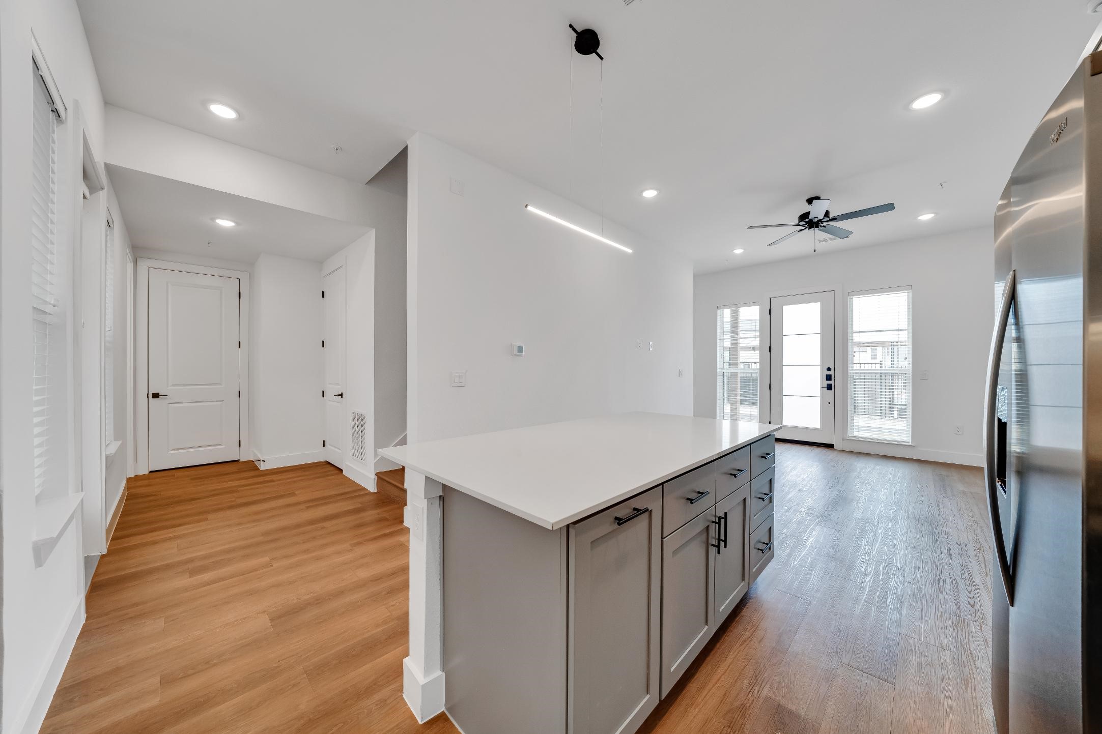 1601-121 Mustang Drive Marble Falls, TX 78654 - Photo 10 of 26 a bathroom with a sink a large mirror and a shower