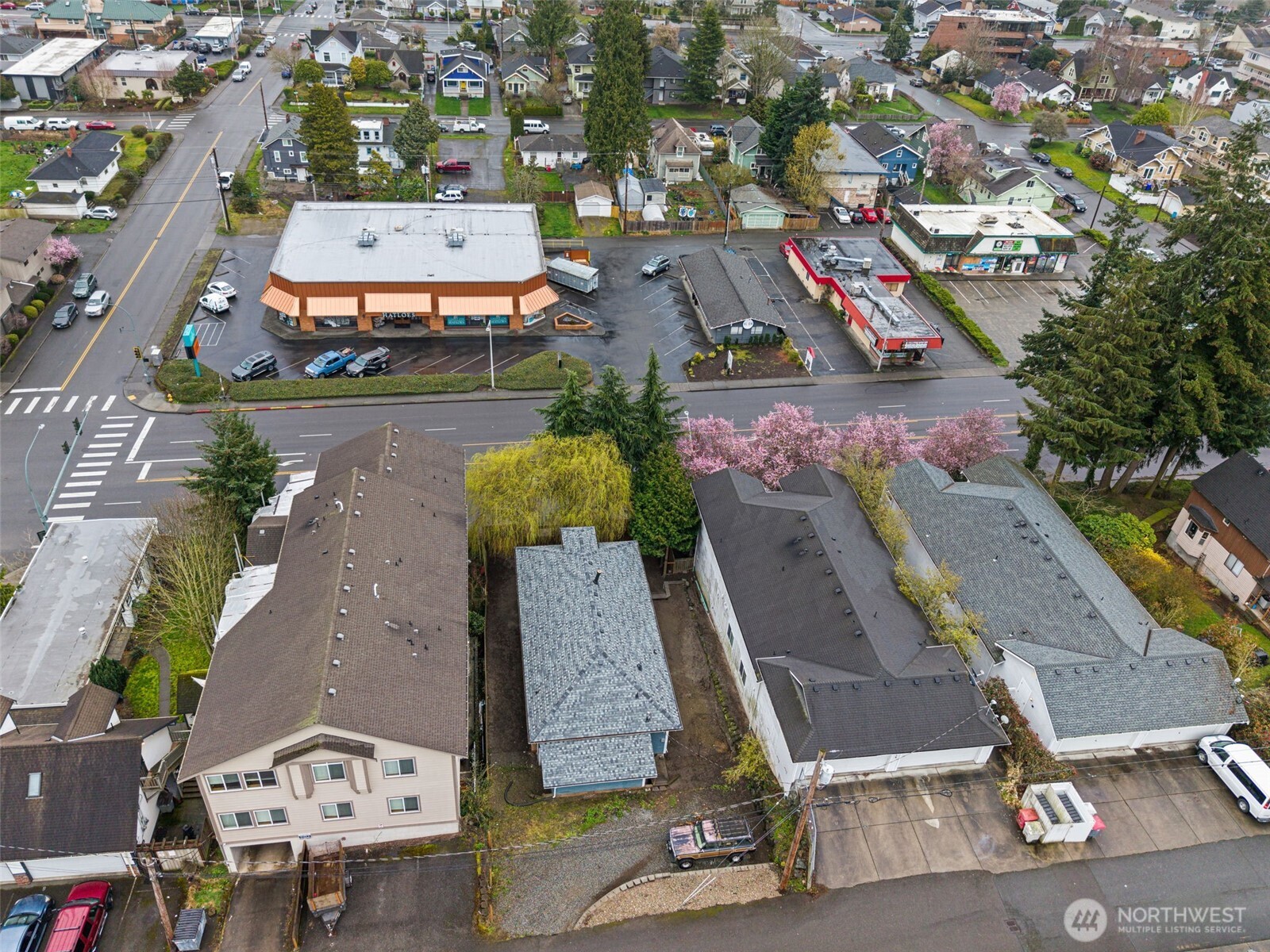 3710 Rucker Avenue Everett, WA 98201 - Photo 33 of 33 an aerial view of residential houses with outdoor space