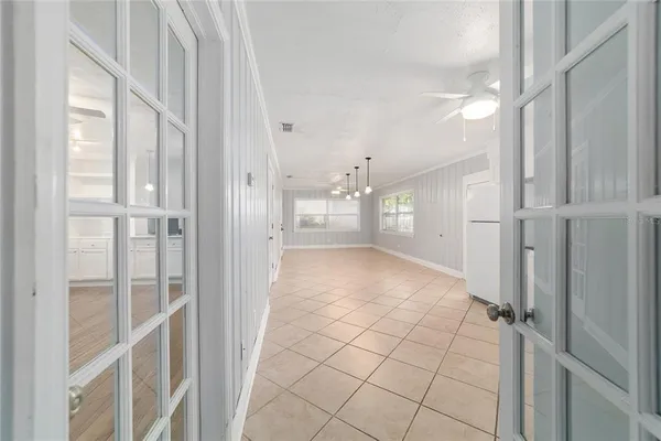 a view of an empty room