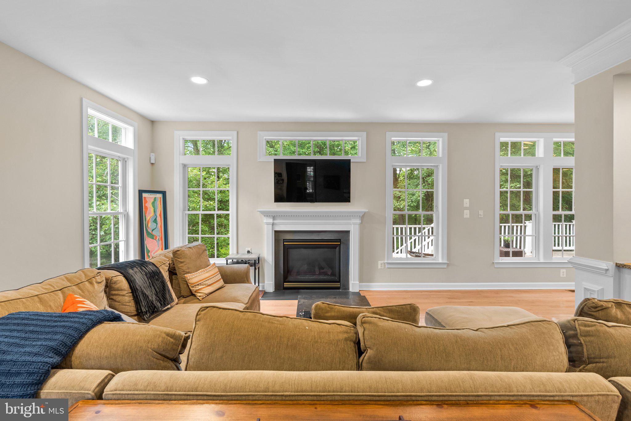 869 Still Creek Lane Gaithersburg, MD 20878 - Photo 13 of 58 a living room with furniture and a fireplace