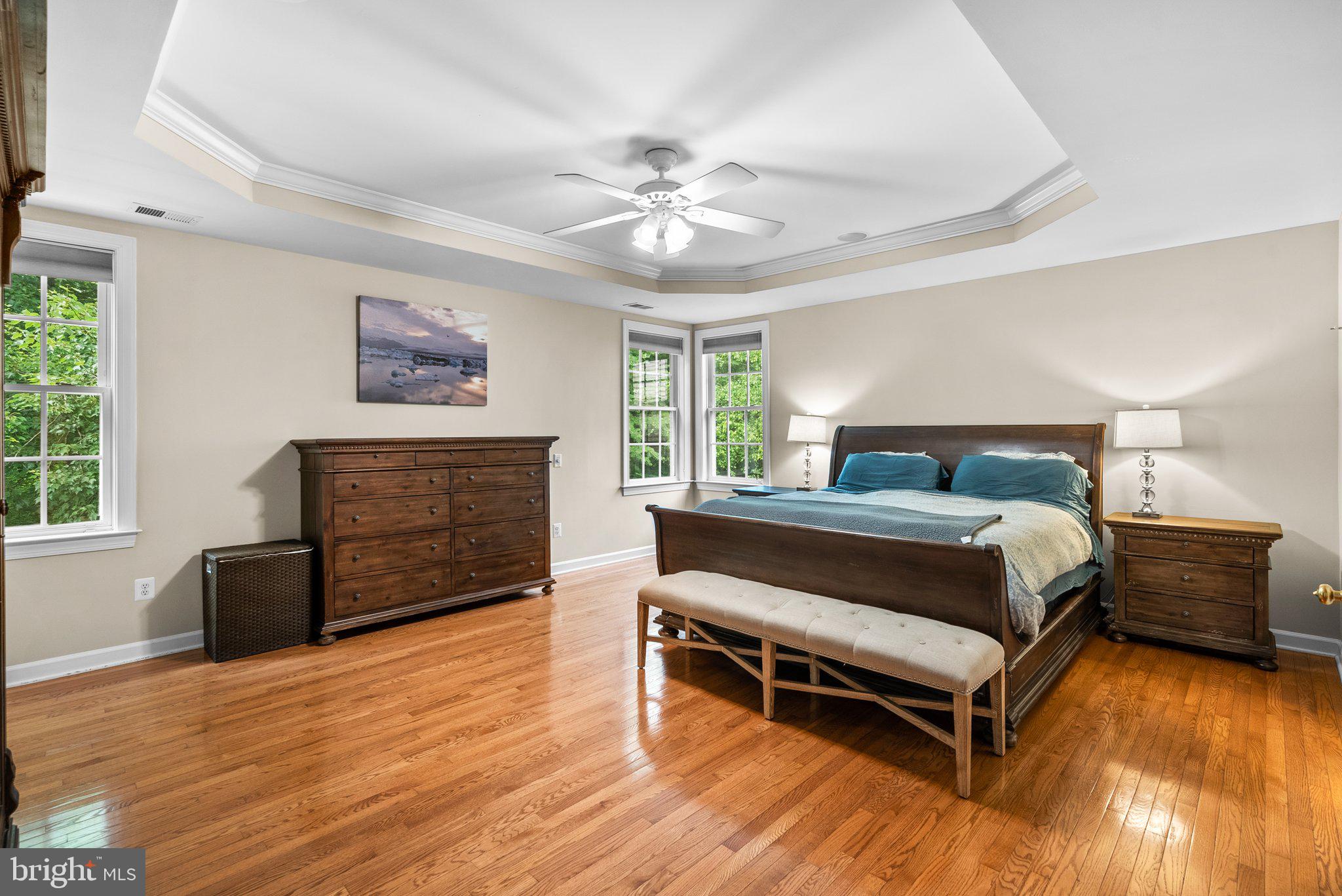 869 Still Creek Lane Gaithersburg, MD 20878 - Photo 22 of 58 a bedroom with a bed and a fireplace