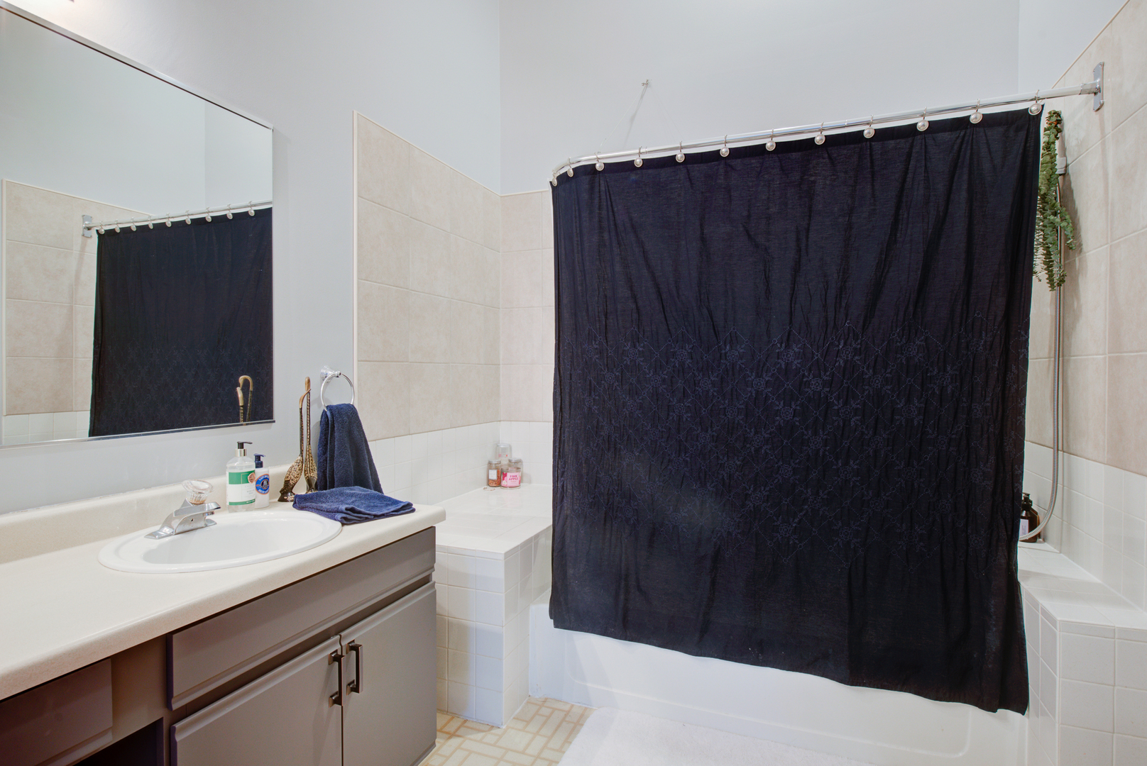 2458 Charleston Drive, Unit 6 Schaumburg, IL 60193 - Photo 28 of 31 a bathroom with a sink and a mirror