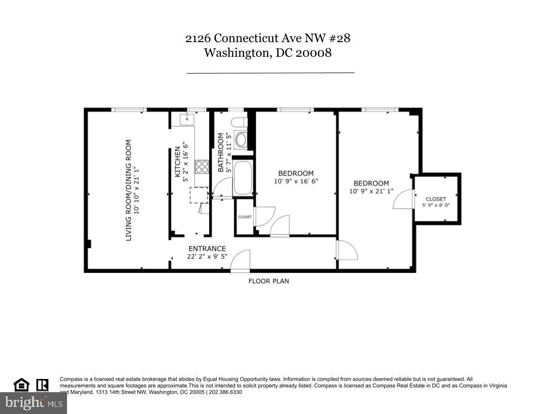 2126 Connecticut Avenue Northwest, Unit 28 Washington, DC 20008 - Photo 34 of 34 a picture of a floor plan