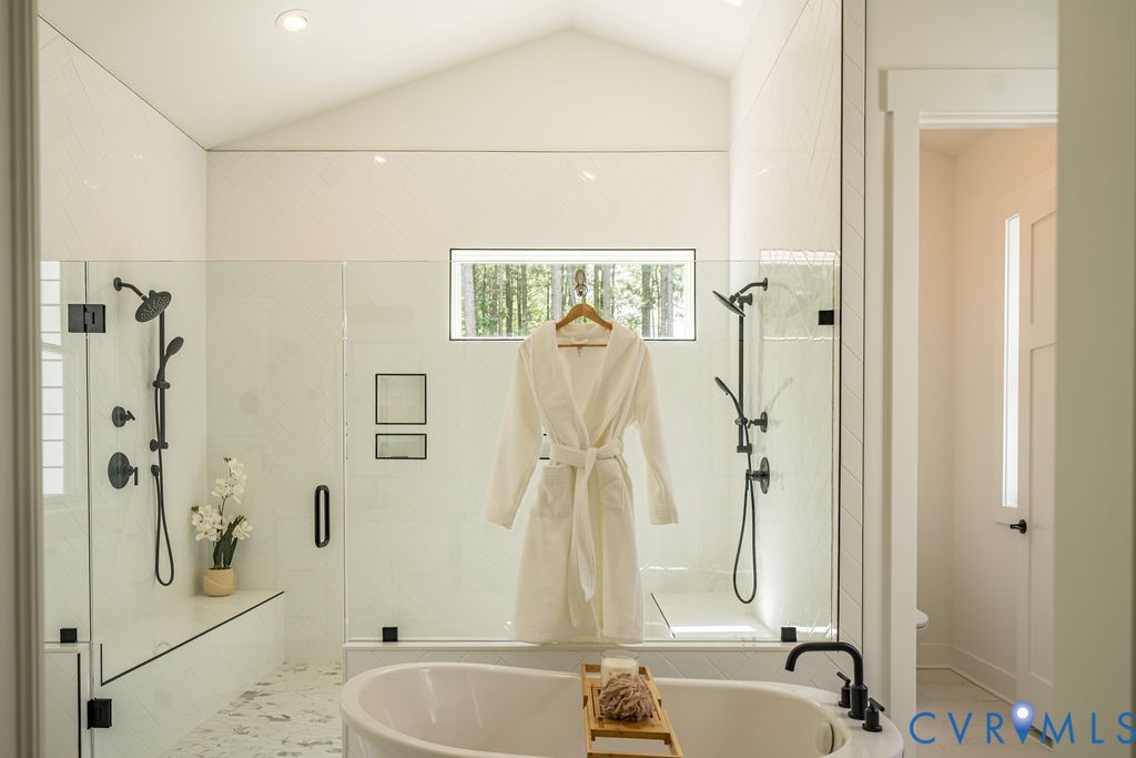 1175 Cardinal Crest Terrace Midlothian, VA 23113 - Photo 23 of 50 Spa Style Oversized Tile Shower & Soaking Tub