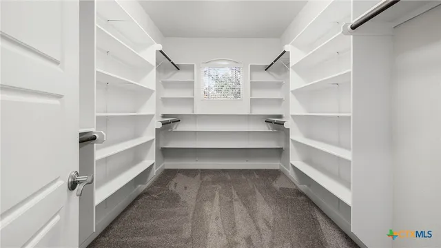 a view of store room with empty racks