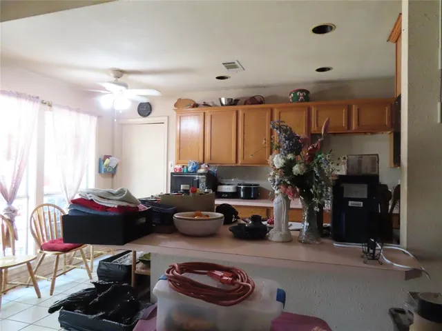 a room with furniture and a window