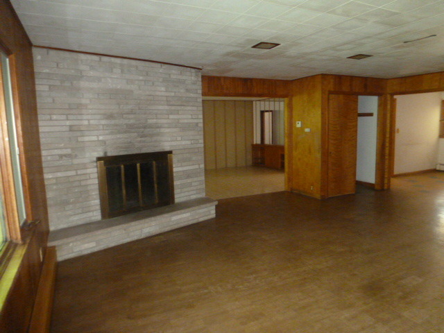 19659 West Manhattan Road Elwood, IL 60421 - Photo 2 of 25 an empty room with fireplace and windows
