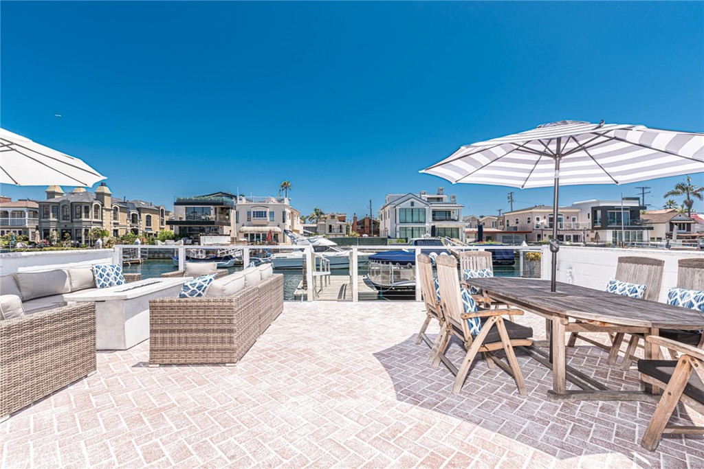a view of a kitchen with a patio