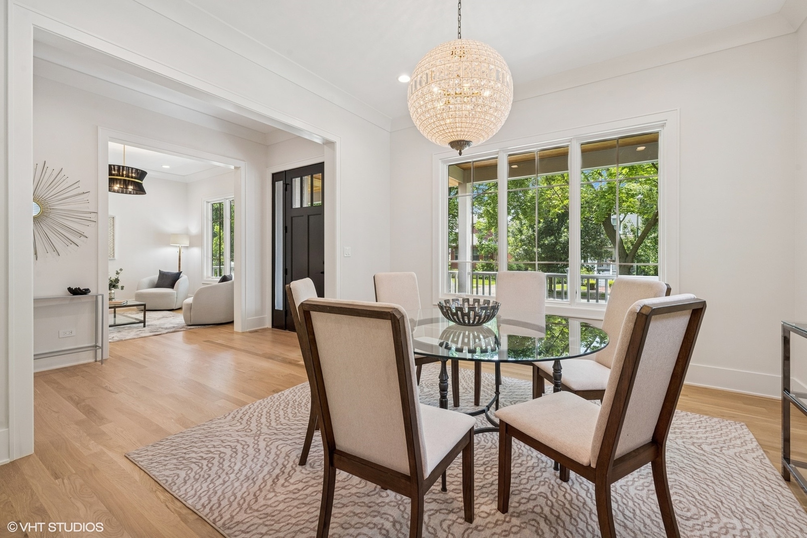 3811 North Kildare Avenue Chicago, IL 60641 - Photo 15 of 126 a view of a dining room with furniture window and outside view