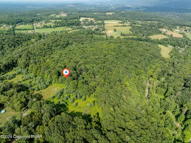 a view of a lake with a building in the background