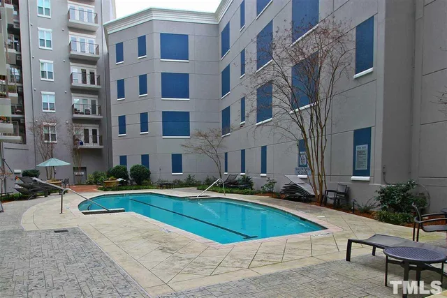 a view of a building with garden