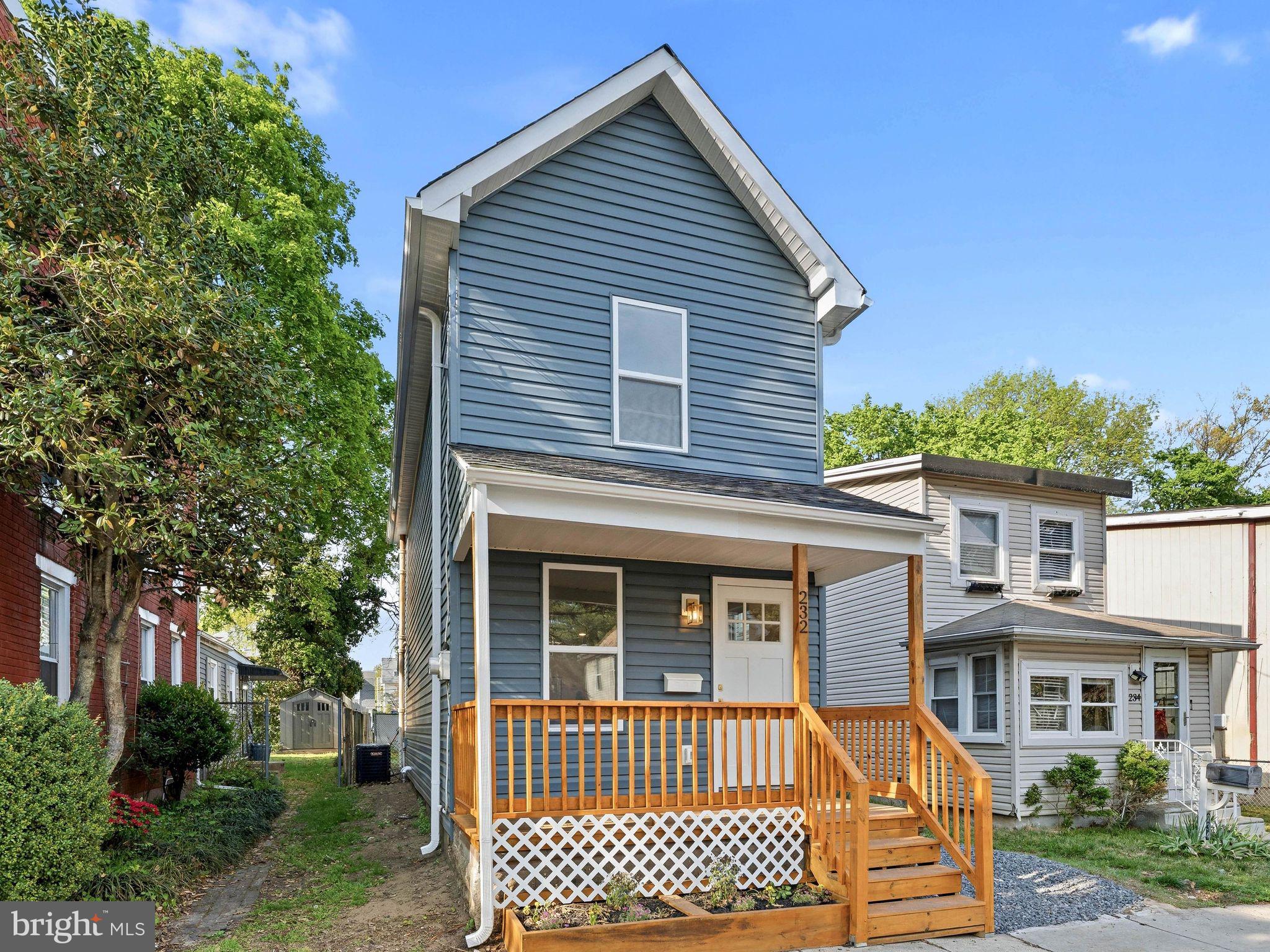 232 Washington Street Delanco, NJ 08075 - Photo 3 of 33 Charming blue home with welcoming porch.