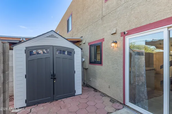 a close up of a shower