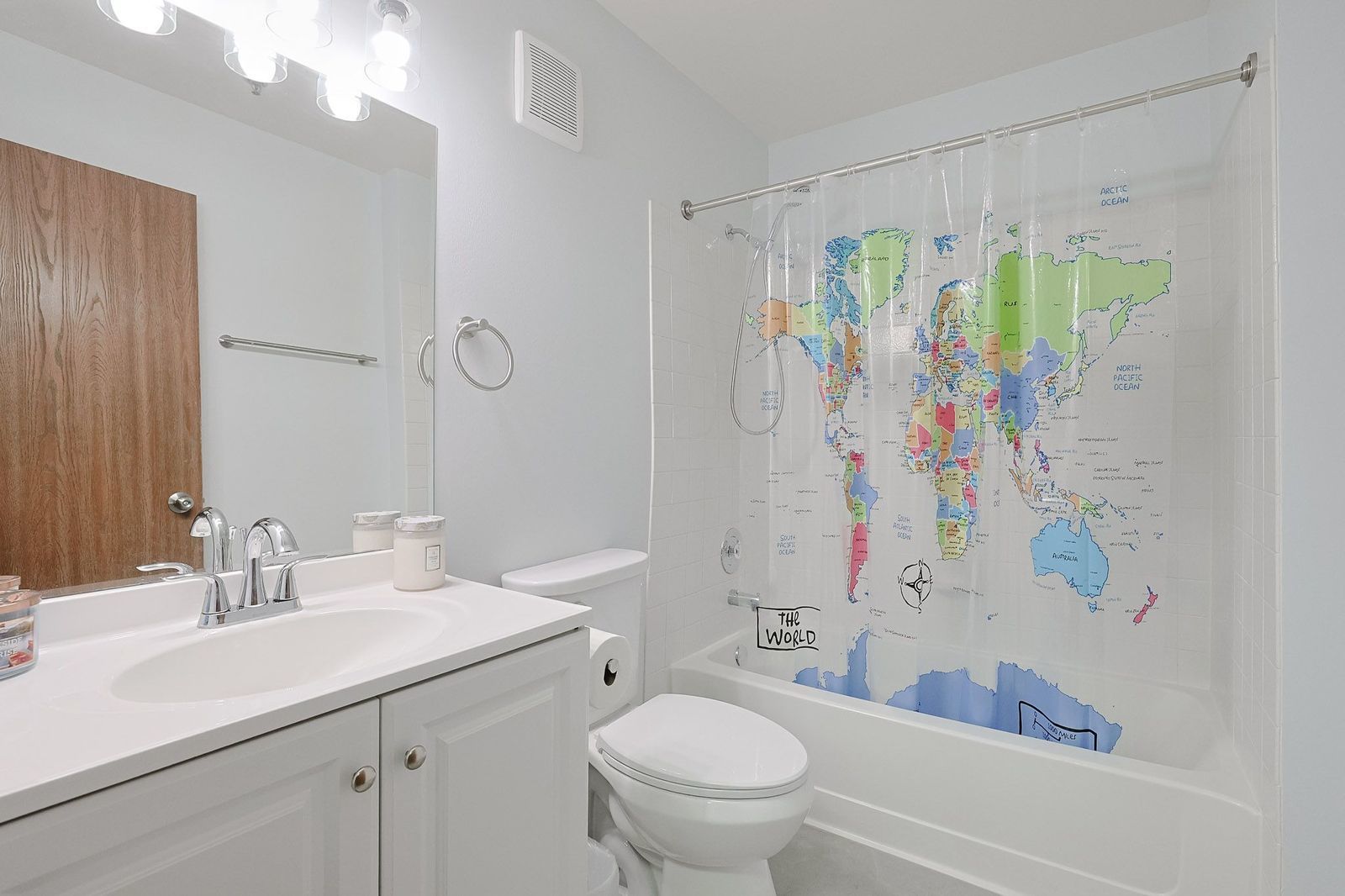 3265 Kirchoff Road, Unit 127 Rolling Meadows, IL 60008 - Photo 15 of 22 a bathroom with a sink toilet and shower