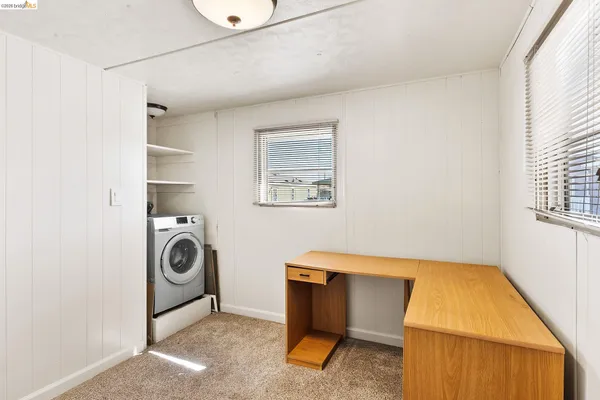a room with storage and utility