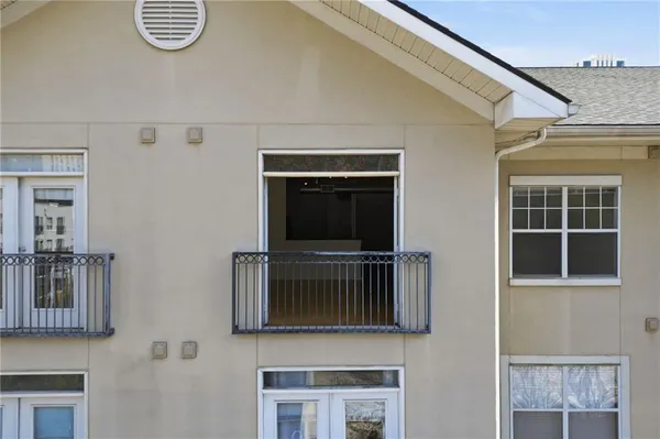 a view of front door of house