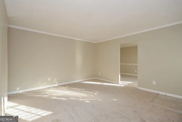 a view of an empty room