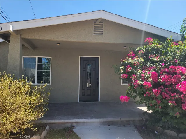 a front view of a house