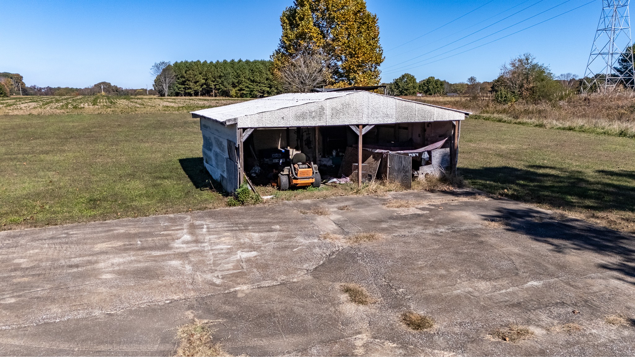 1066 A Prosser Road Leoma, TN 38468 - Photo 11 of 18 a view of a wooden deck with furniture and a yard