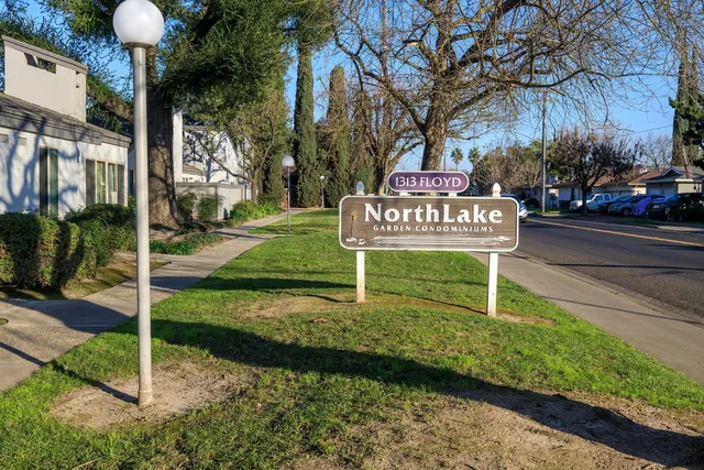 a sign that is on the side of a building