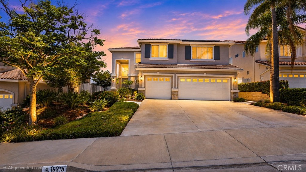 16318 Sun Summit Drive Riverside, CA 92503 - Photo 2 of 47 Front of house Lake Hills, Riverside, CA (AI Twilight Edit)