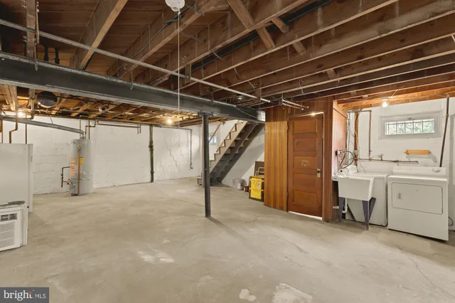 a view of storage and utility room