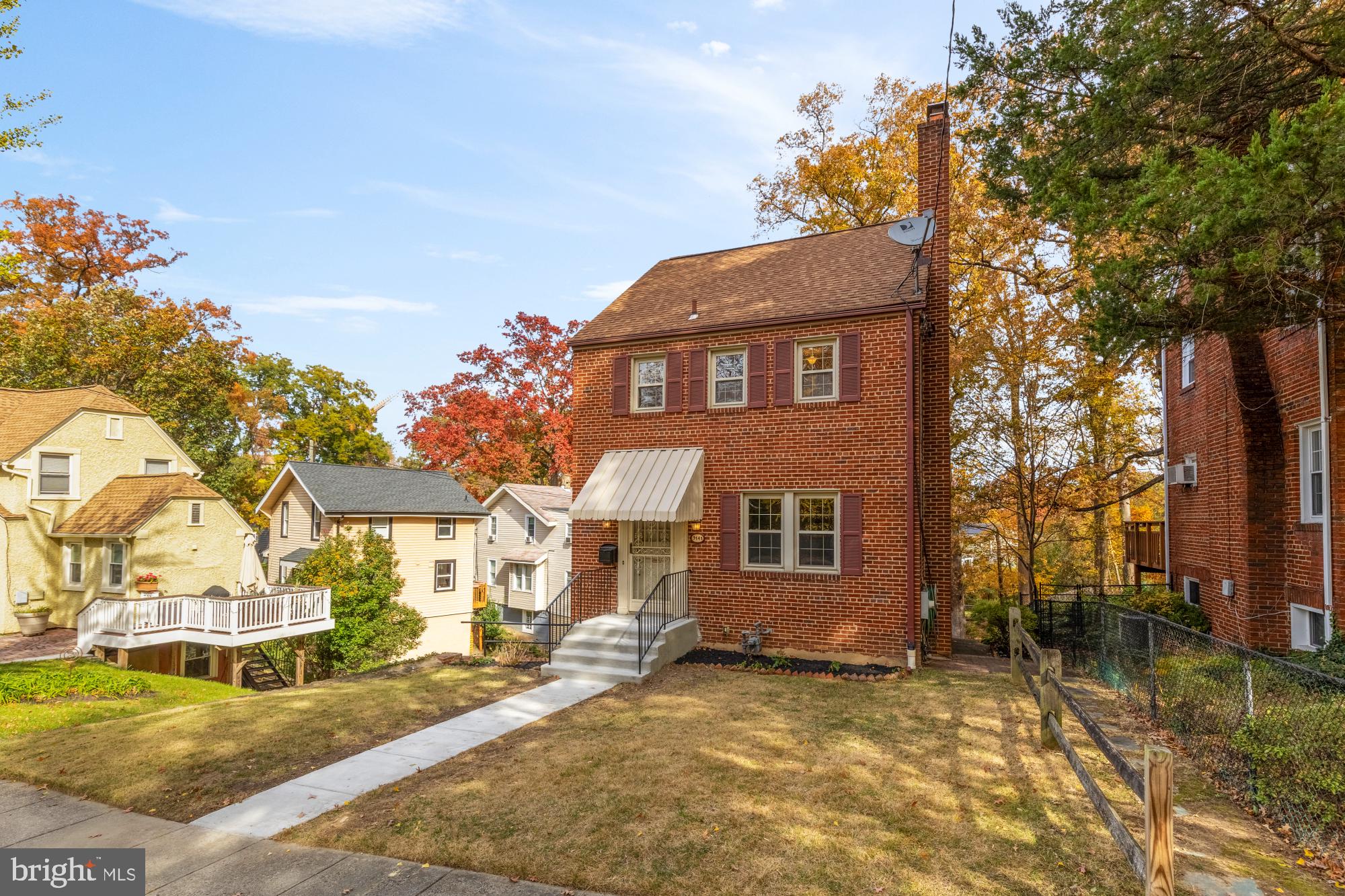 3141 Central Avenue Northeast Washington, DC 20018 - Photo 3 of 38 a front view of a house with a garden