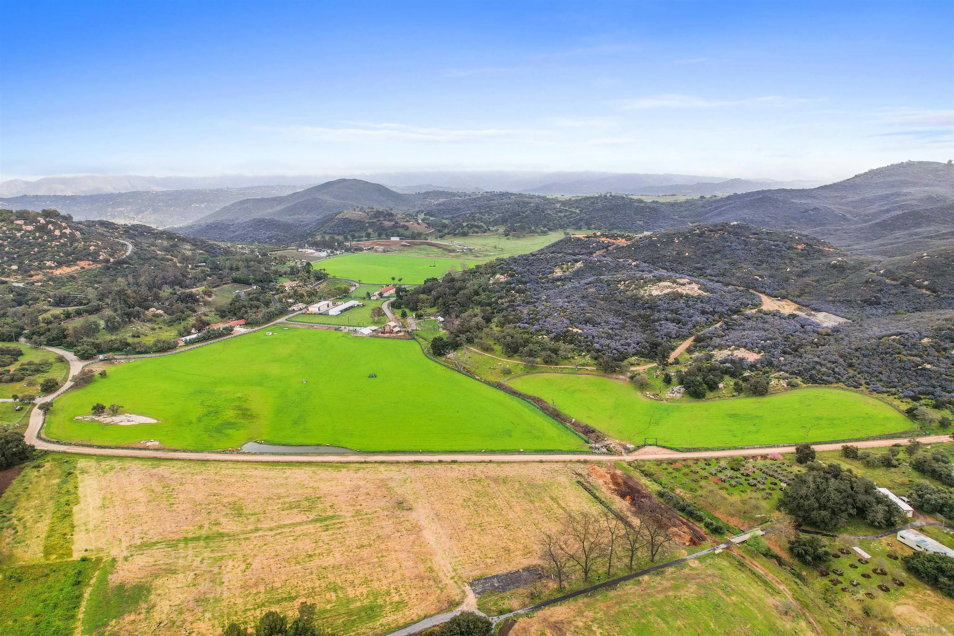 16757 Old Guejito Grade Road Escondido, CA 92027 - Photo 34 of 38 an aerial view of a residential houses with outdoor space and garden