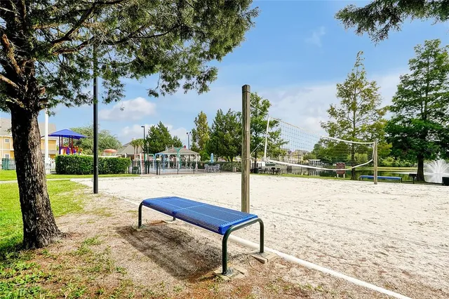 a view of a field with a big yard