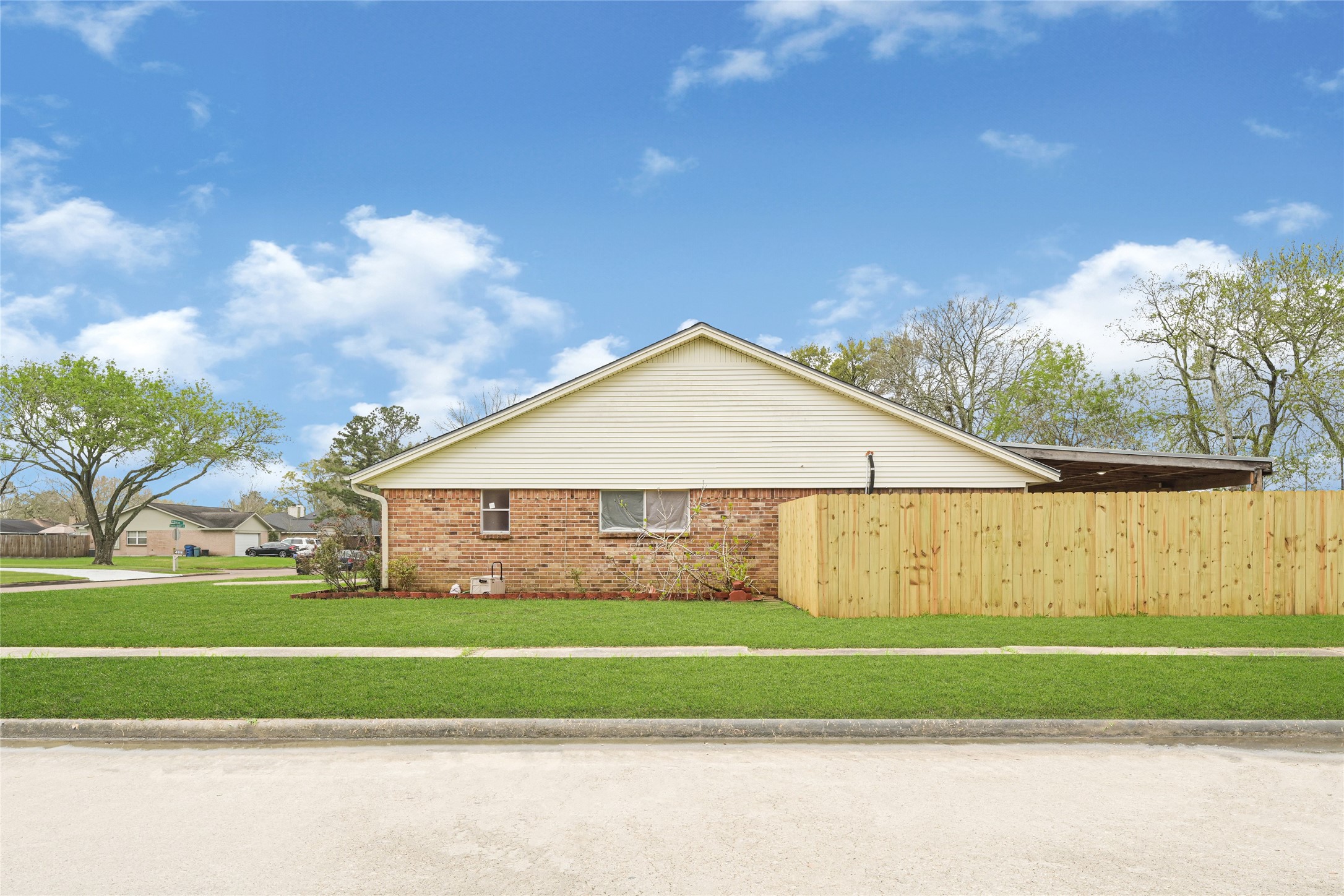 4102 Townes Forest Road Friendswood, TX 77546 - Photo 40 of 50 Large backyard with open space and privacy fencing, perfect for outdoor use.