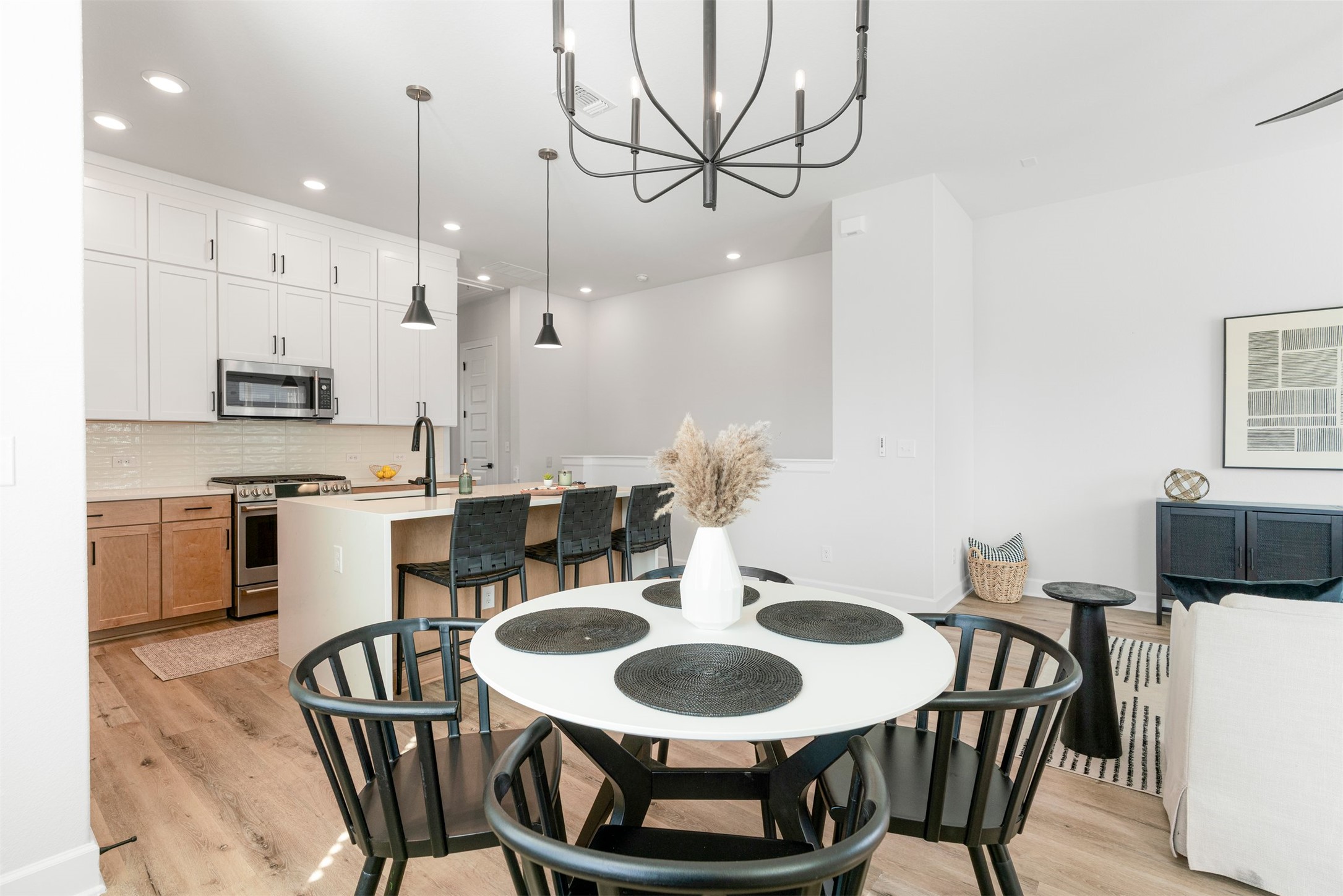3900 Taniguchi Street Austin, TX 78723 - Photo 25 of 39 The dining area feels like an extension of the living space, yet it maintains its own identity.