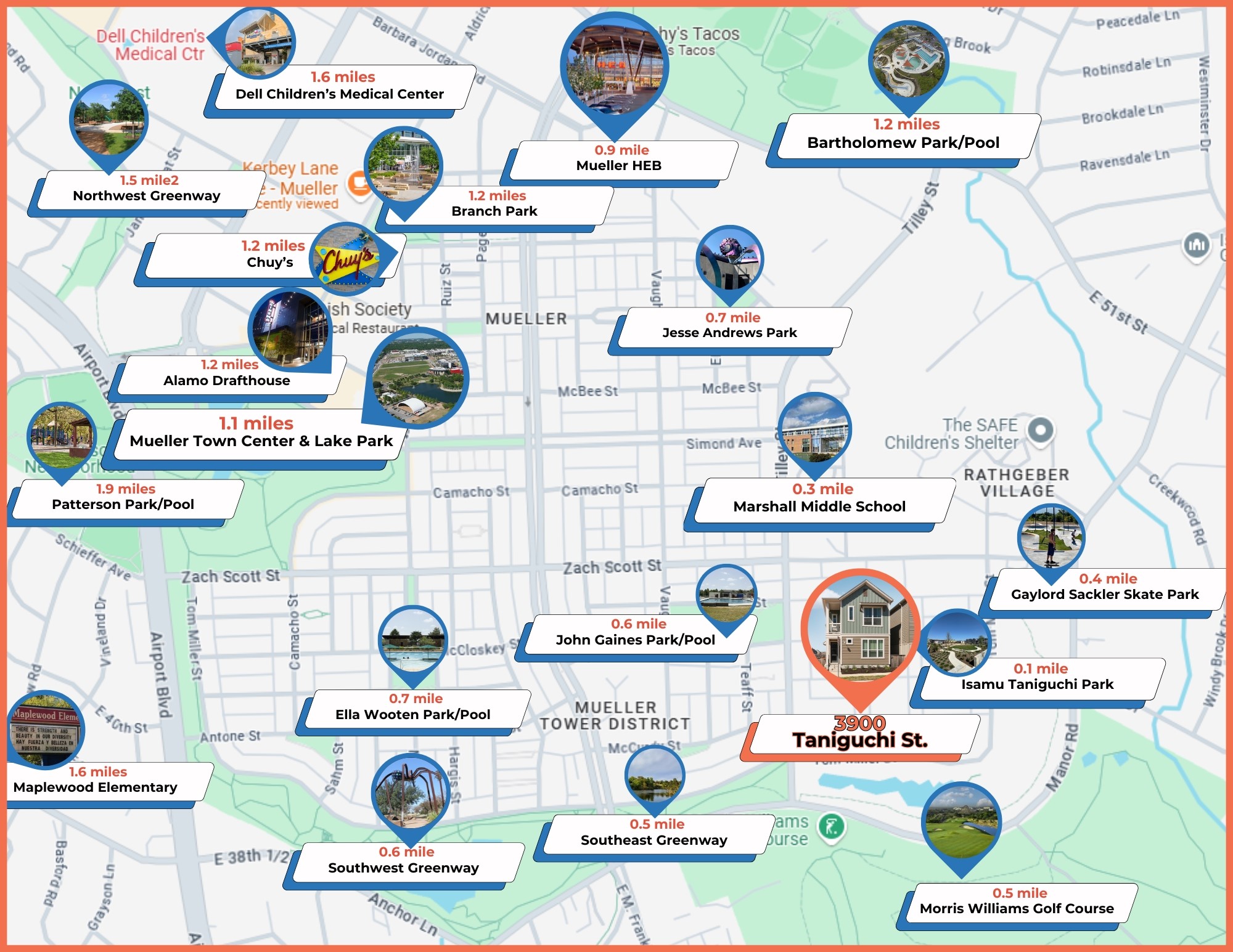 3900 Taniguchi Street Austin, TX 78723 - Photo 34 of 39 So close to everything Mueller has to offer, including Morris Williams Golf Course.