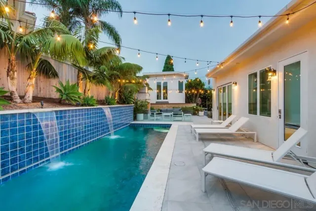 a view of a house with a patio