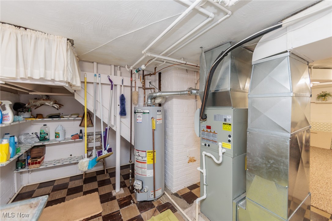 6192 Stanbury Road Parma, OH 44129 - Photo 44 of 49 Utility room with heating unit and gas water heater