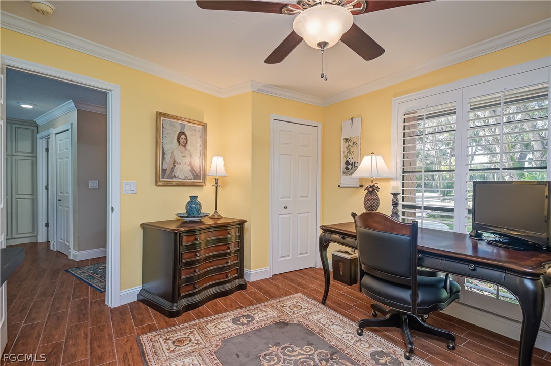 4601 Orange River Loop Road Fort Myers, FL 33905 - Photo 17 of 50 a view of a workspace with furniture and a window
