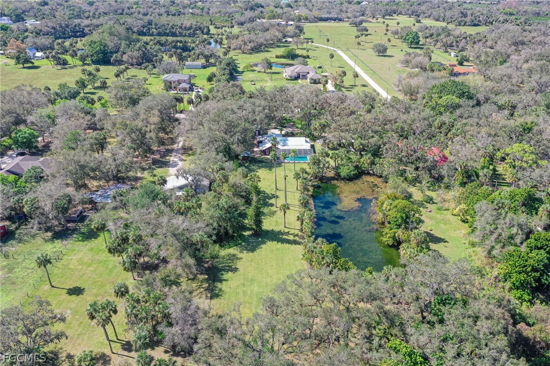 4601 Orange River Loop Road Fort Myers, FL 33905 - Photo 4 of 50 an aerial view of residential house with outdoor space and trees all around