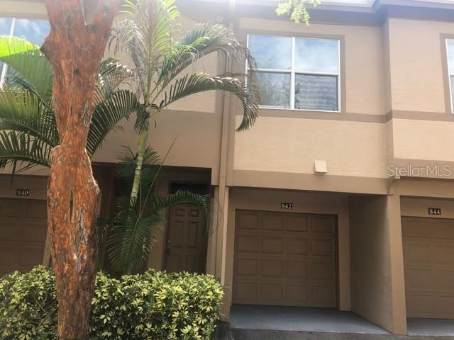 Front door and garage entrance