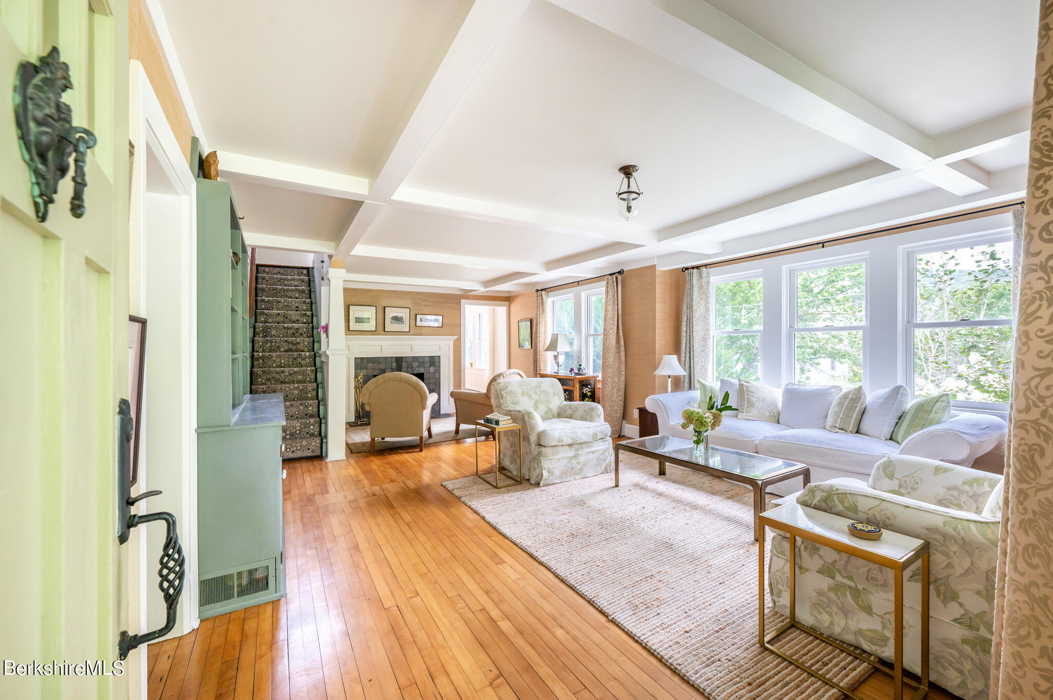 14 Yale Hill Road Stockbridge, MA 01262 - Photo 4 of 32 Living room w fireplace