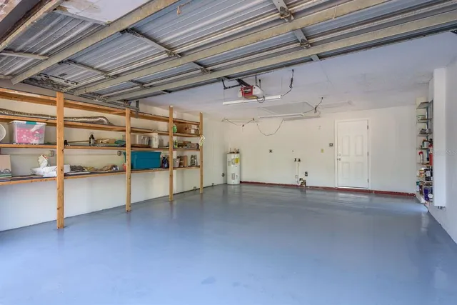 a view of a room with racks