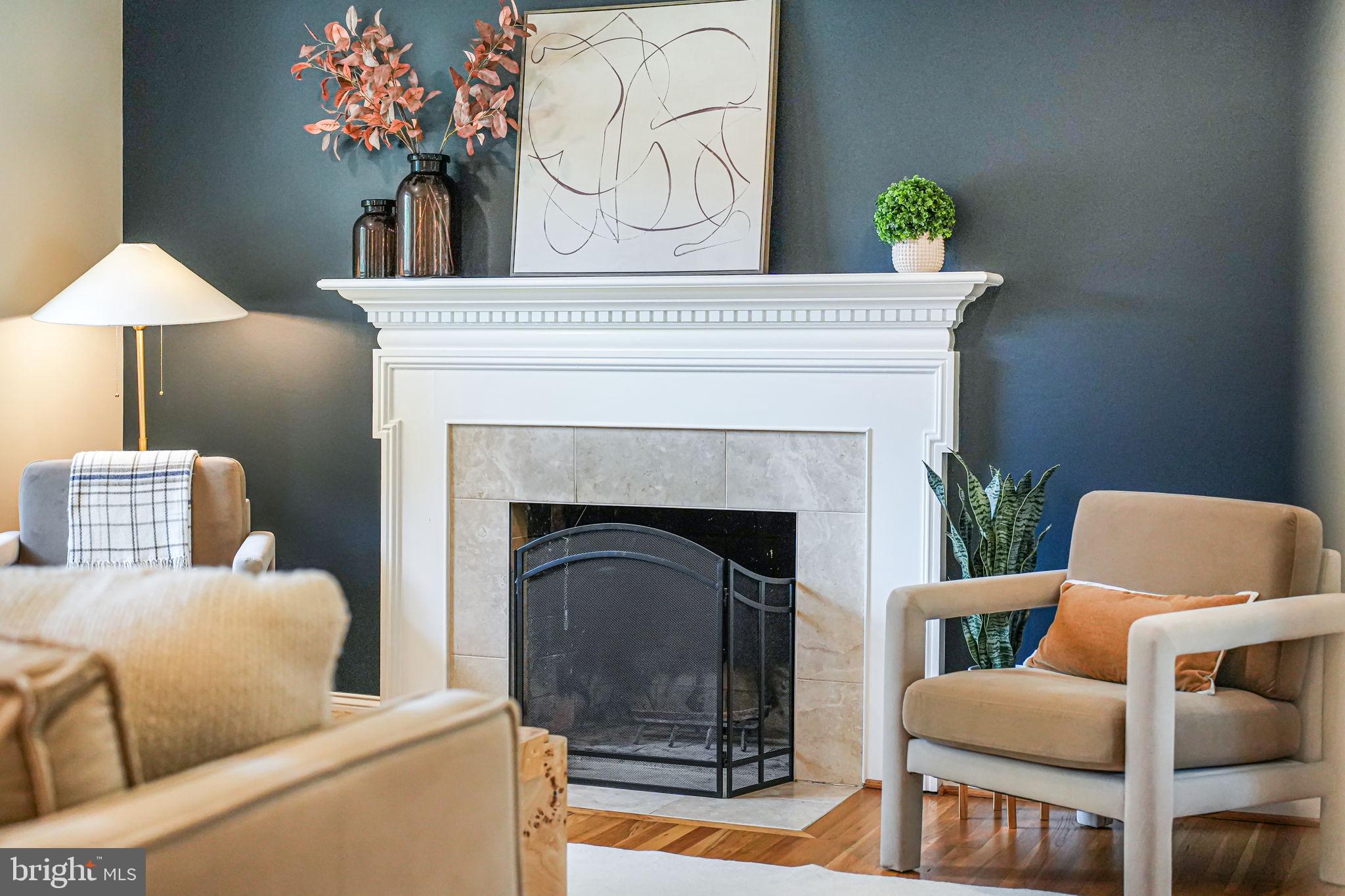 1930 Foxhall Road McLean, VA 22101 - Photo 9 of 62 a living room with furniture and a fireplace