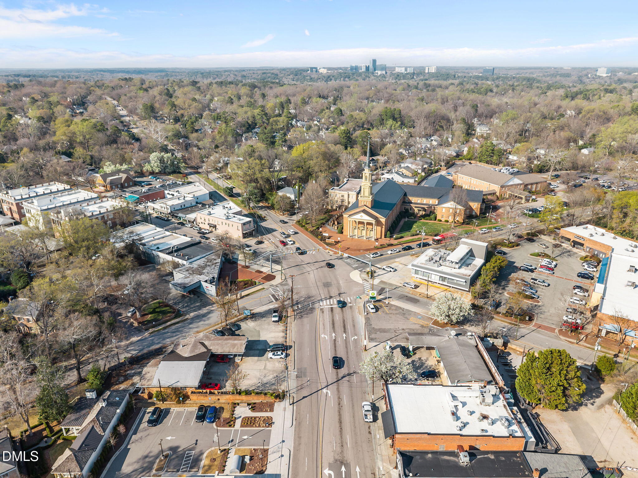 1605 Fairview Road Raleigh, NC 27608 - Photo 10 of 10 an aerial view of residential building with parking space