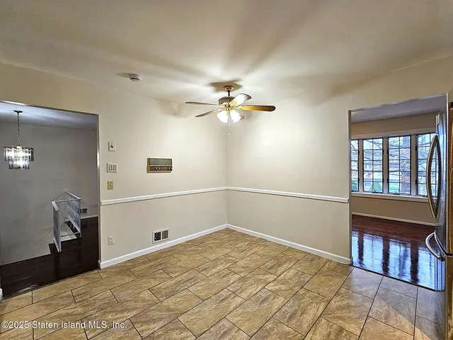 a view of a livingroom with a window