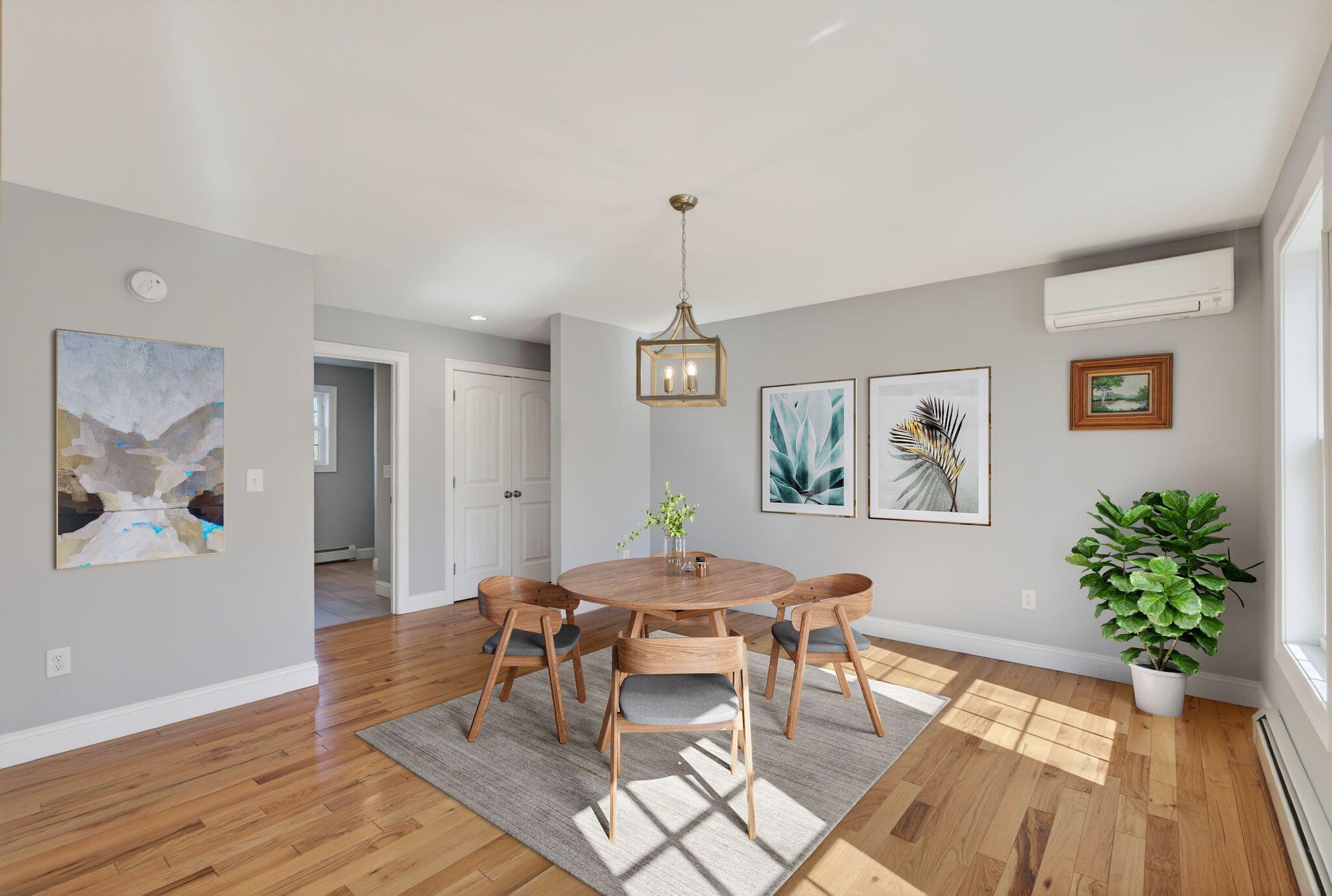 dining room staged