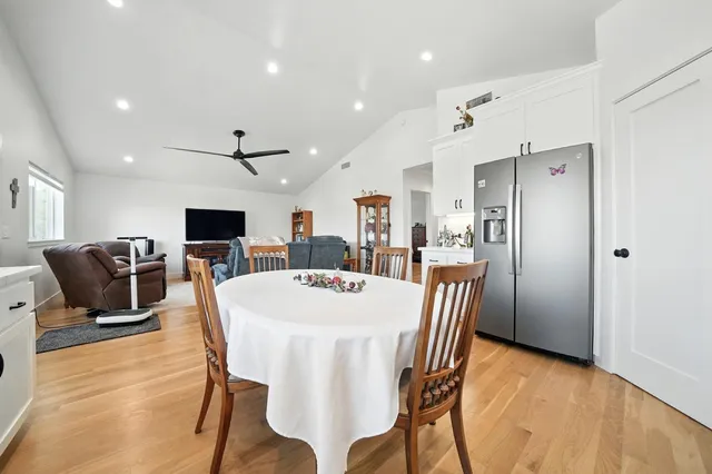 a view of a yard with a trees