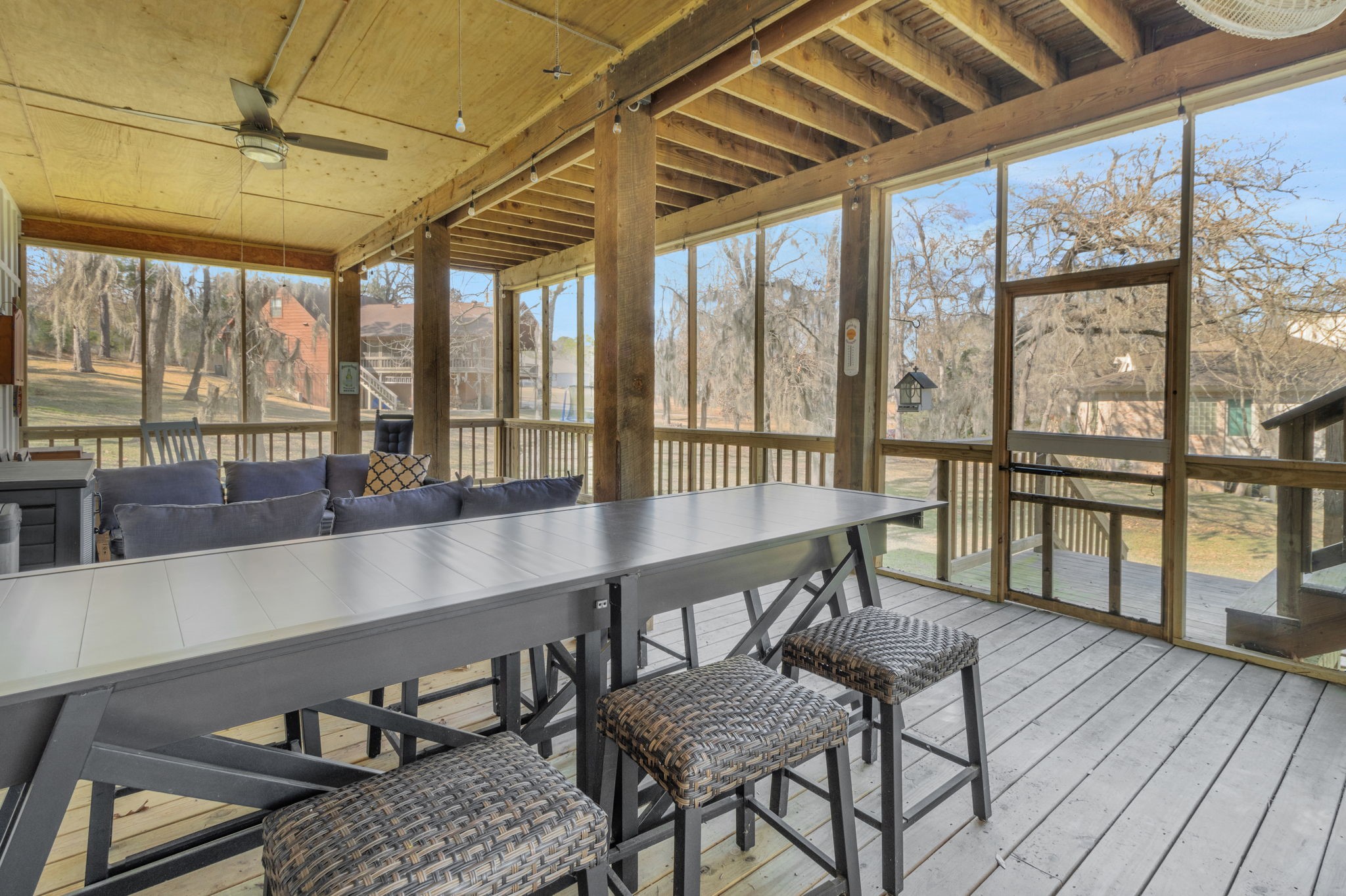 171 Kings Way Coldspring, TX 77331 - Photo 17 of 50 This expansive space is fully screened - a great hang out spot for friends and family