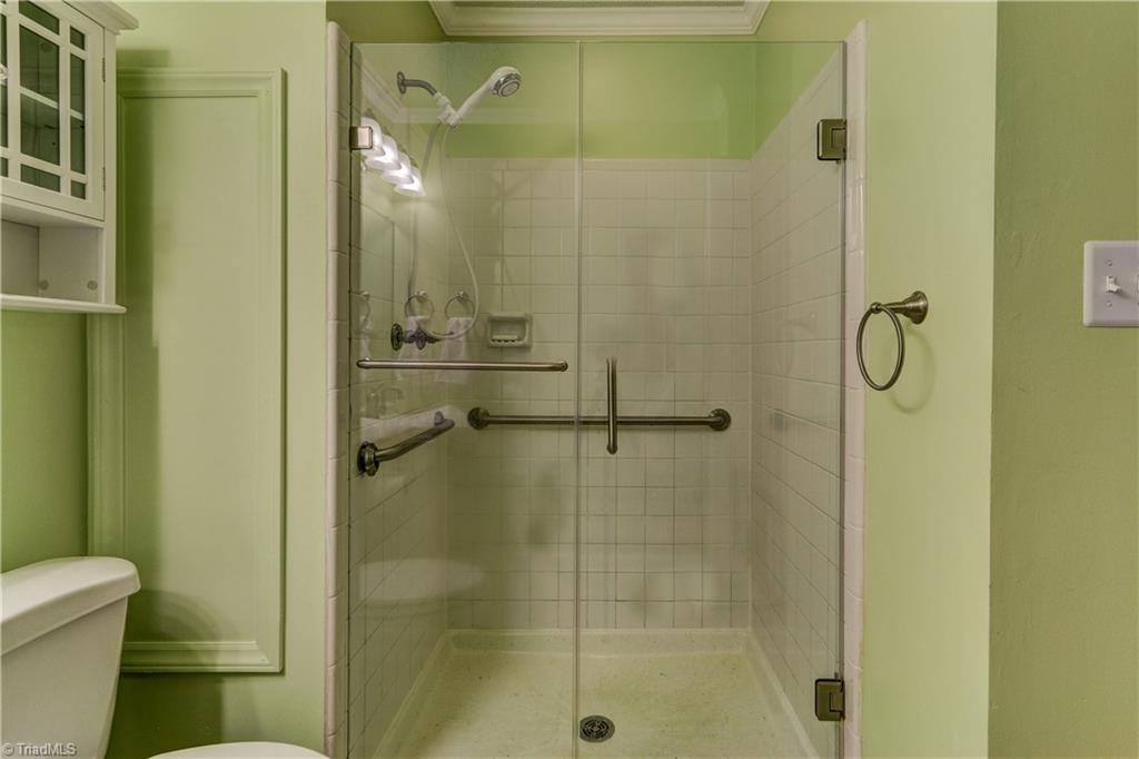 4932 Tower Road, Unit A Greensboro, NC 27410 - Photo 15 of 24 Master Bathroom Glass Enclosed Shower