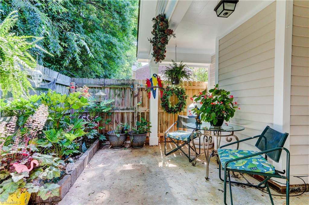 4932 Tower Road, Unit A Greensboro, NC 27410 - Photo 21 of 24 Private Patio and Garden Area