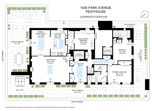$5,050,000 | 1035 Park Avenue, Unit PH | Upper East Side
